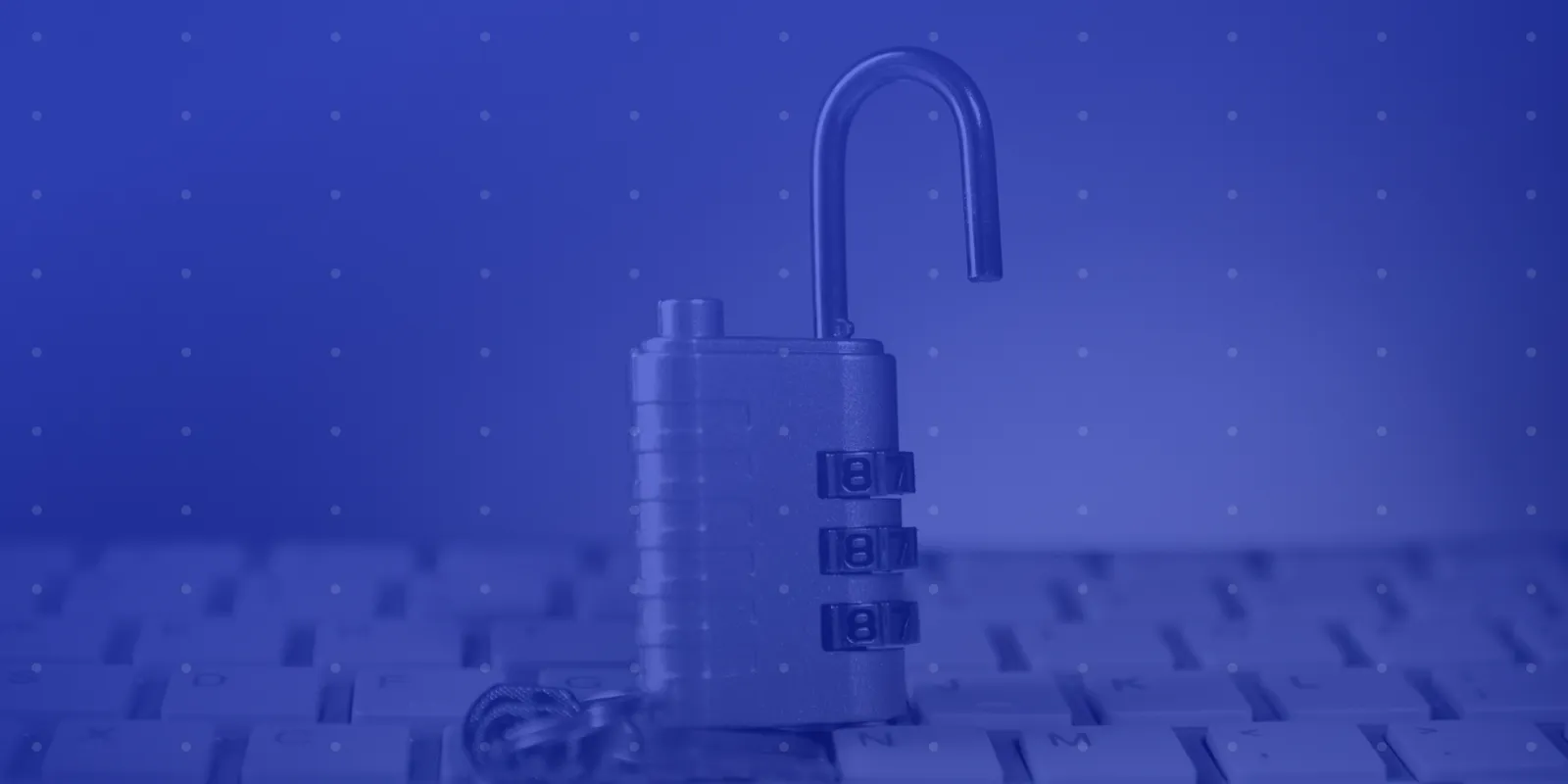 Open lock on keyboard. Image for Article.